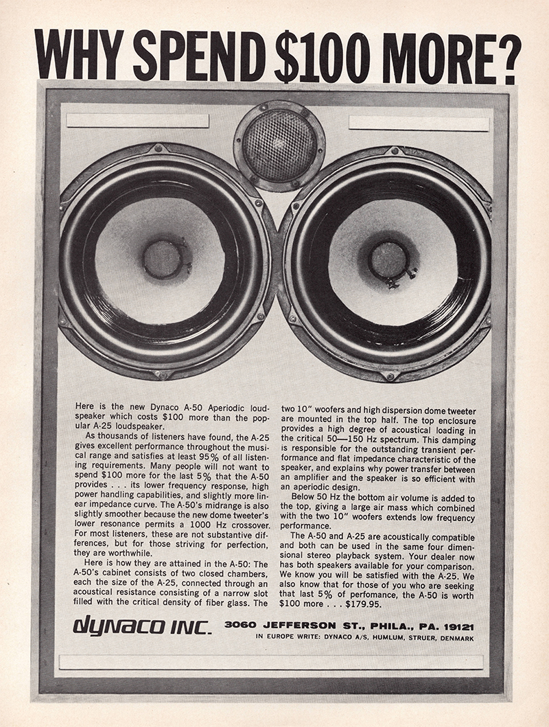Dynaco advertisement in Audio, November 1970