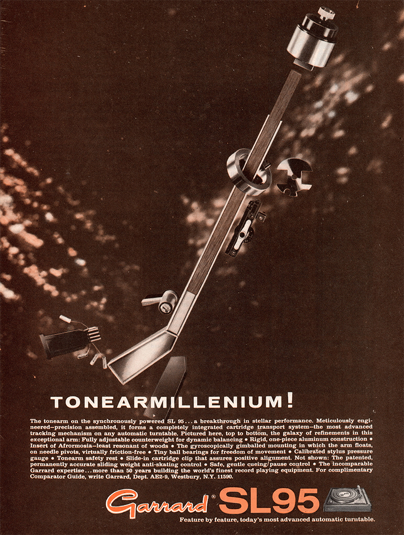 Garrard advertisement in Audio, May 1969