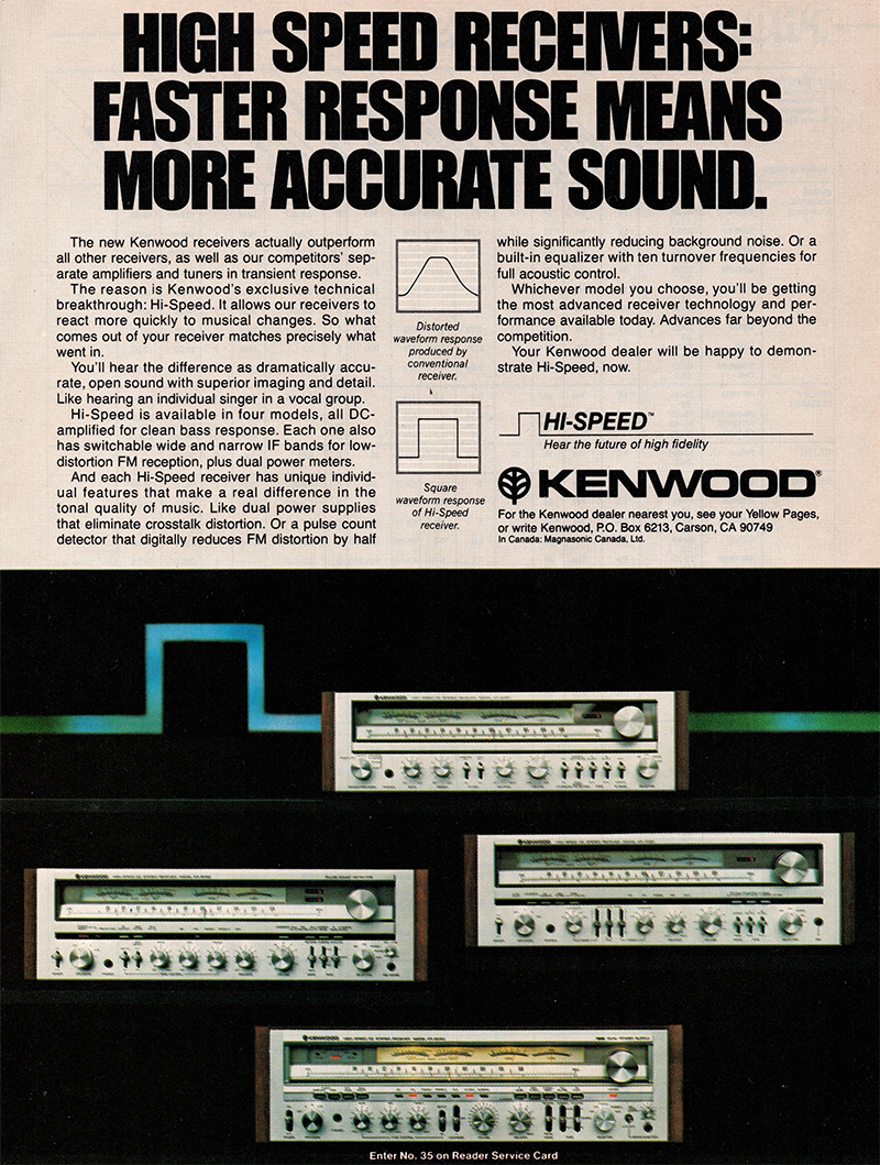 Kenwood advertisement in Audio, October 1979