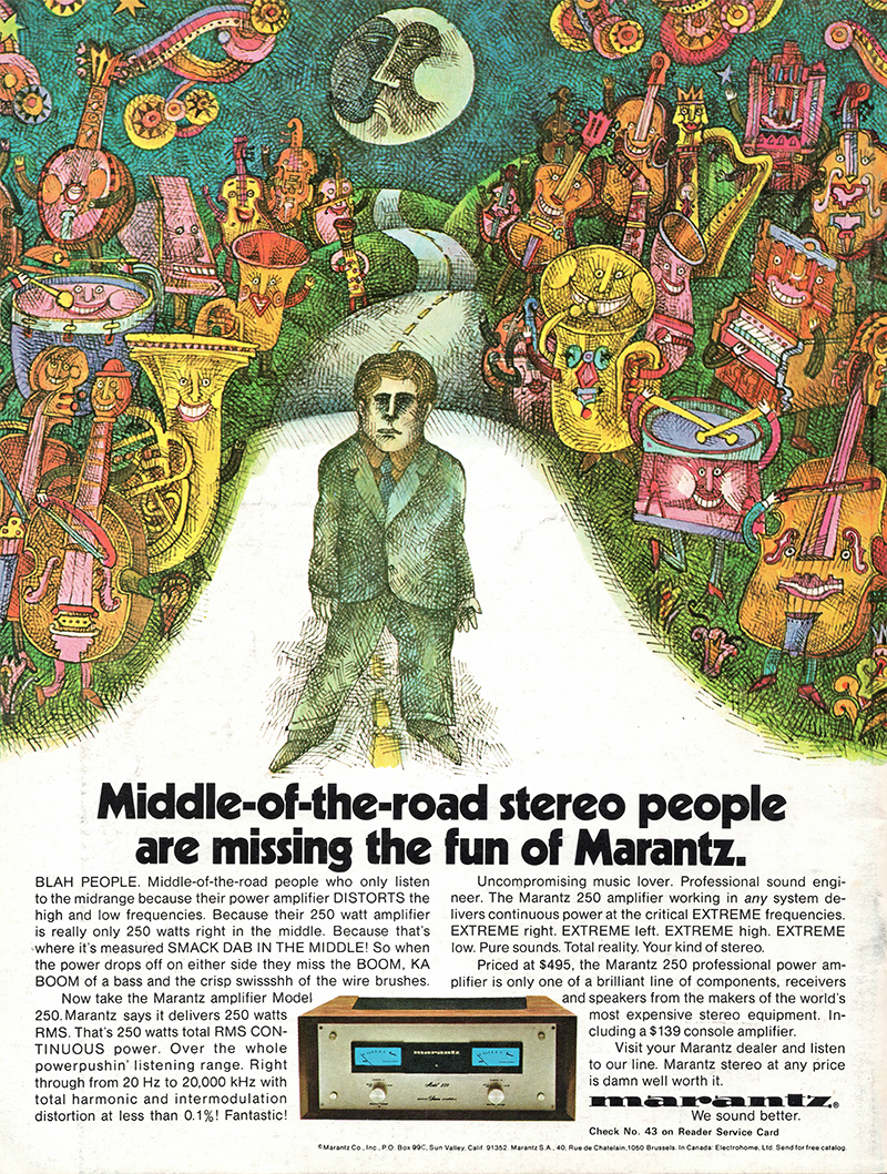 Marantz advertisement in Audio, October 1971