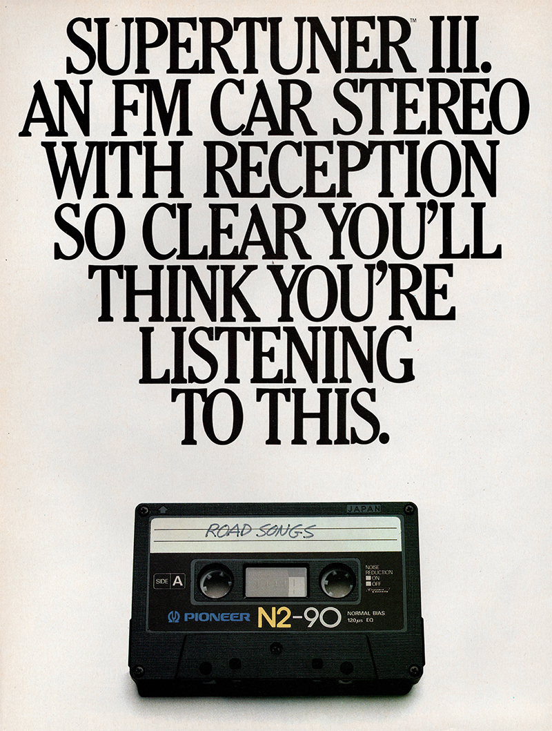Pioneer advertisement in Audio, September 1983
