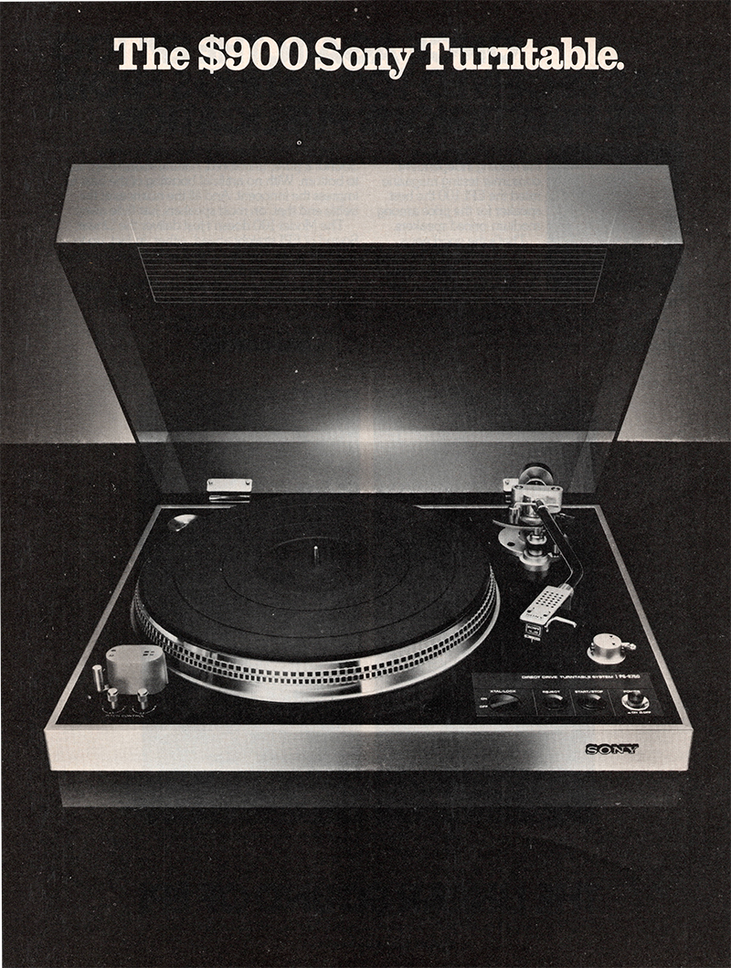 Sony advertisement in Audio, June 1976
