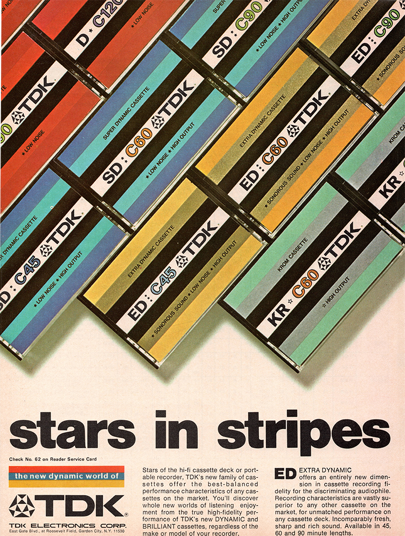 TDK advertisement in Audio, September 1973