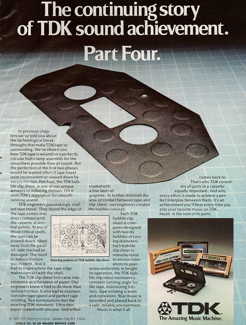 TDK advertisement in Stereo Review, October 1981