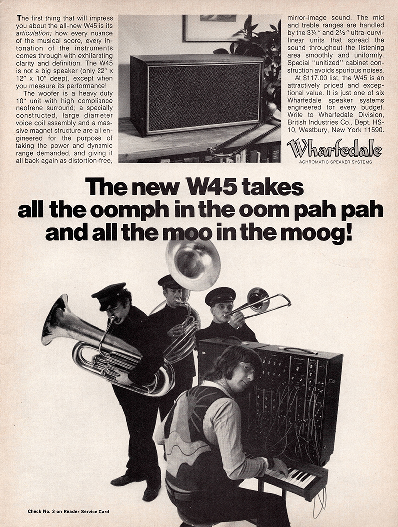 Wharfedale advertisement in Audio, November 1970